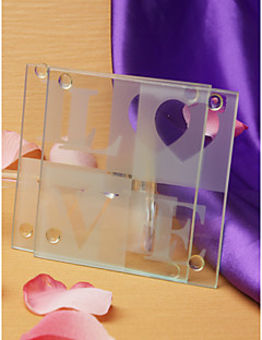 Love Glass Coasters(set of 2)