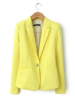 Fashion Women's Candy Color Turn-Down Collar Blazers OL Slim Suits