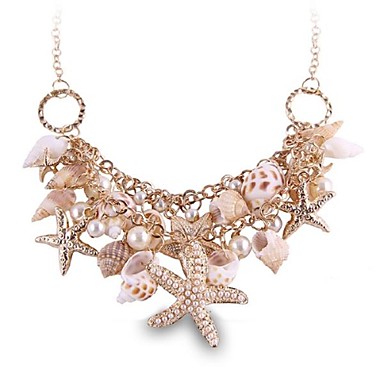 (1 Pc)Sweet (Sea World) as Picture Alloy Statement Necklace
