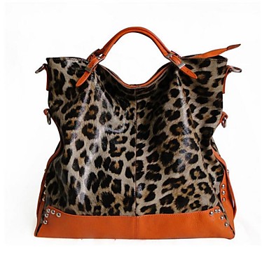 large leopard tote