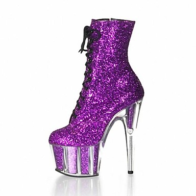 sparkly low heel boots