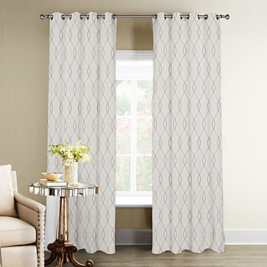 Designer to paneler geometrisk ratur soverom polyester ...