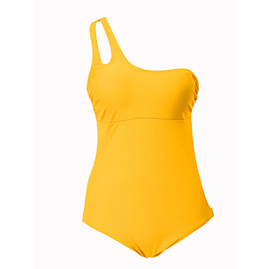 Women S Sexy Fashion Yellow Beach One Piece Swimwear Swimsuit Bikini