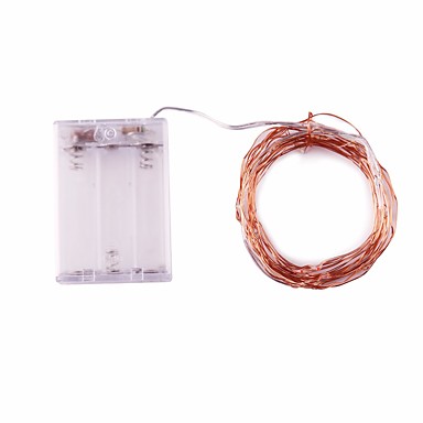 10M100led 3AA Battery Powered waterproof Decoration LED Copper Wire Lights String for Christmas ...