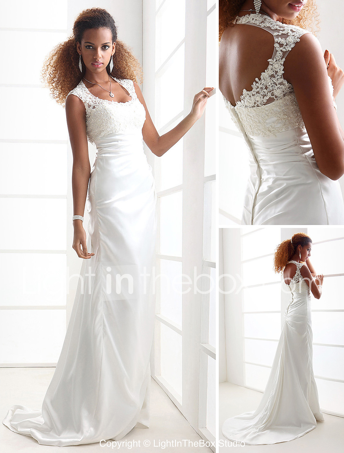 elegant short wedding dress american